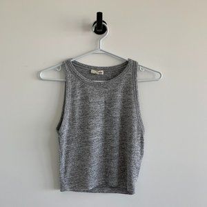 Aritzia Wilfred Grey Crop Tank Top Size M